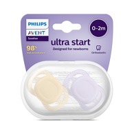 Philips AVENT Šidítko Ultrastart neutral 0-2m dívka, 2 ks