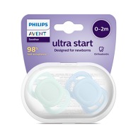 Philips AVENT Šidítko Ultrastart neutral 0-2m chlapec, 2 ks