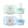 Philips AVENT Šidítko Ultrastart obrázek 0-2m chlapec, 2 ks